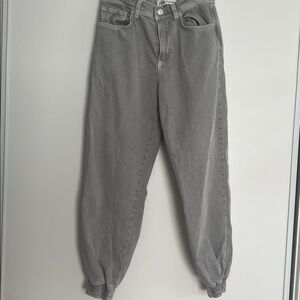Zara Balloon Jeans Size Small Gray